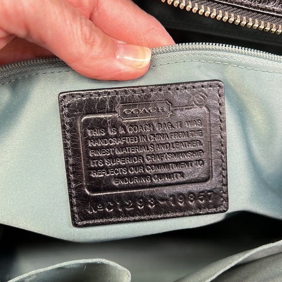 Vintage Coach leather bag black - Picture 8 of 9